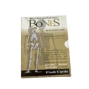 Bryan Edwards Publishing Bones 158 Anatomy Cards Skeletal System Flash Cards